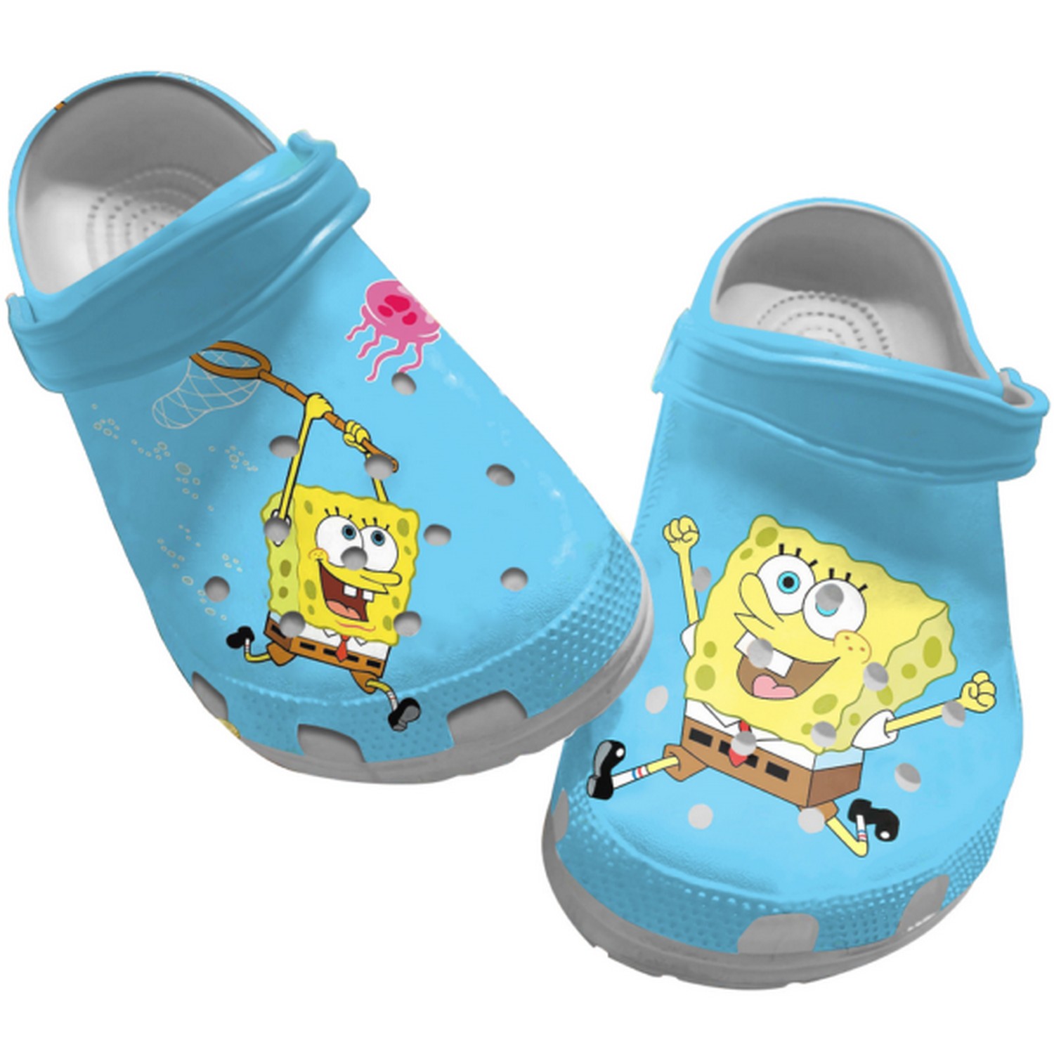 Spongebob Squarepants Cartoon Crocs Crocband Clogs Shoes Comfortable For Men Women and Kids