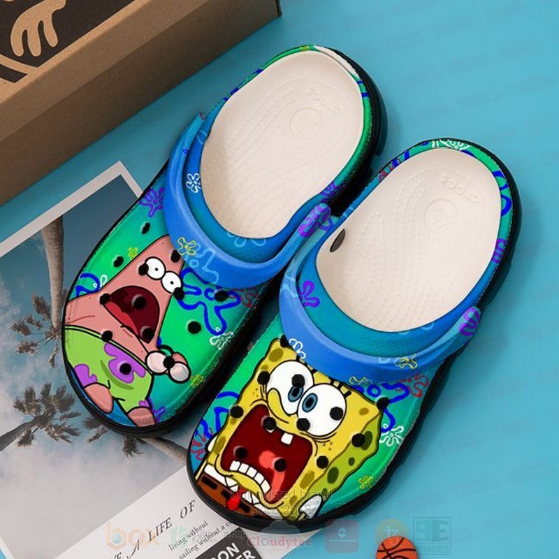 Spongebob Squarepants Cartoon Crocs Crocband Clogs Shoes Comfortable For Men Women and Kids