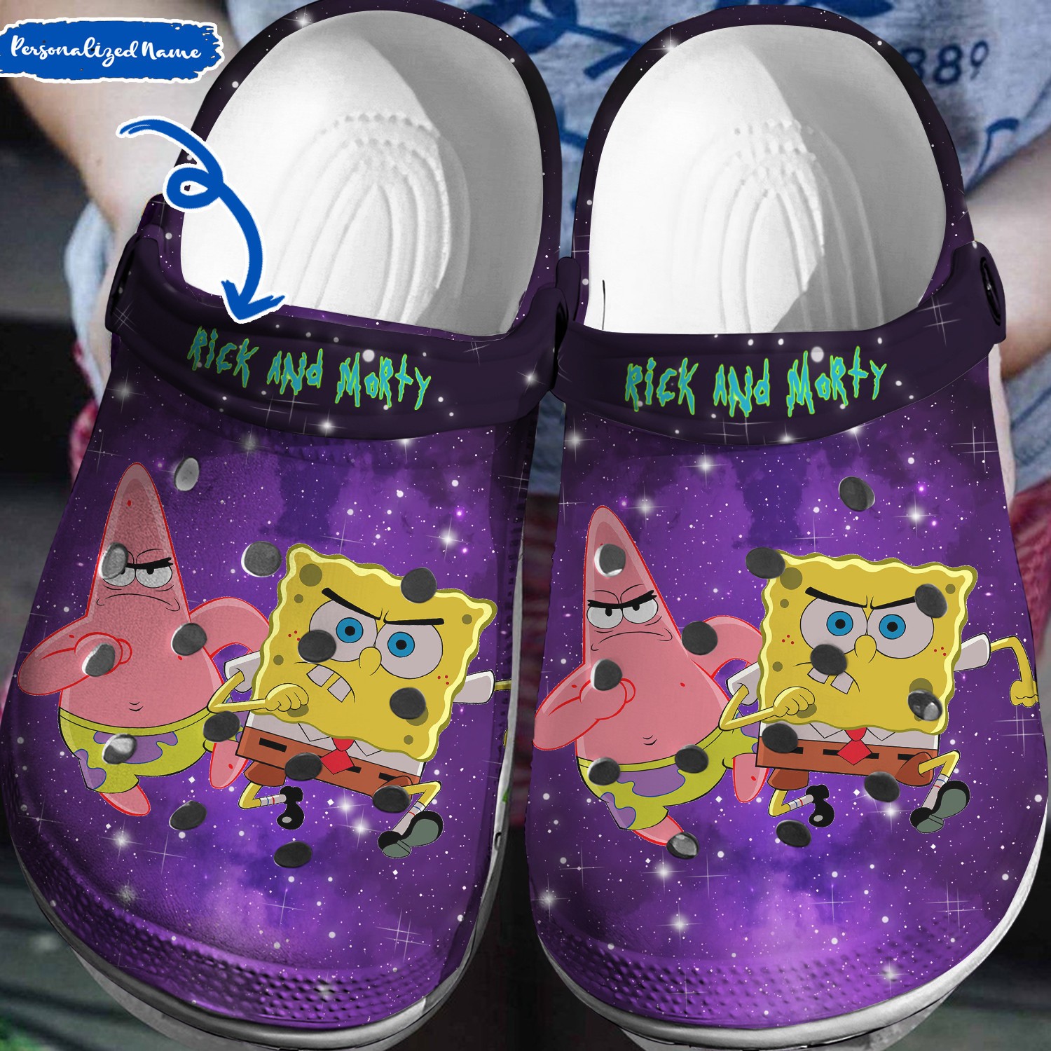 Spongebob Squarepants Cartoon Crocs Crocband Clogs Shoes Comfortable For Men Women and Kids
