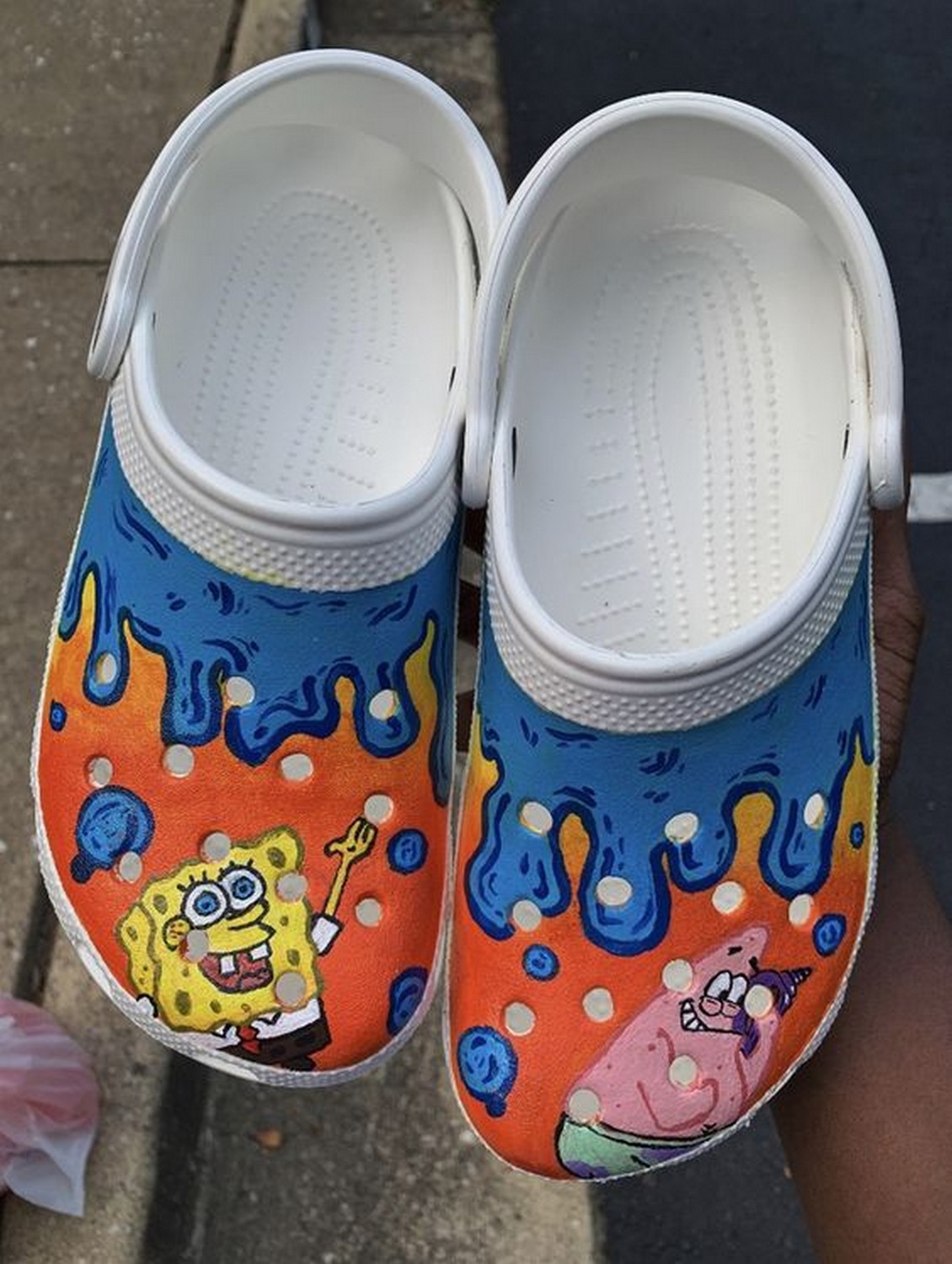 Spongebob Squarepants Cartoon Crocs Crocband Clogs Shoes Comfortable For Men Women and Kids