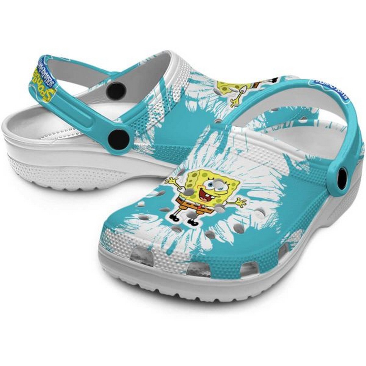 Spongebob Squarepants Cartoon Crocs Crocband Clogs Shoes Comfortable For Men Women and Kids