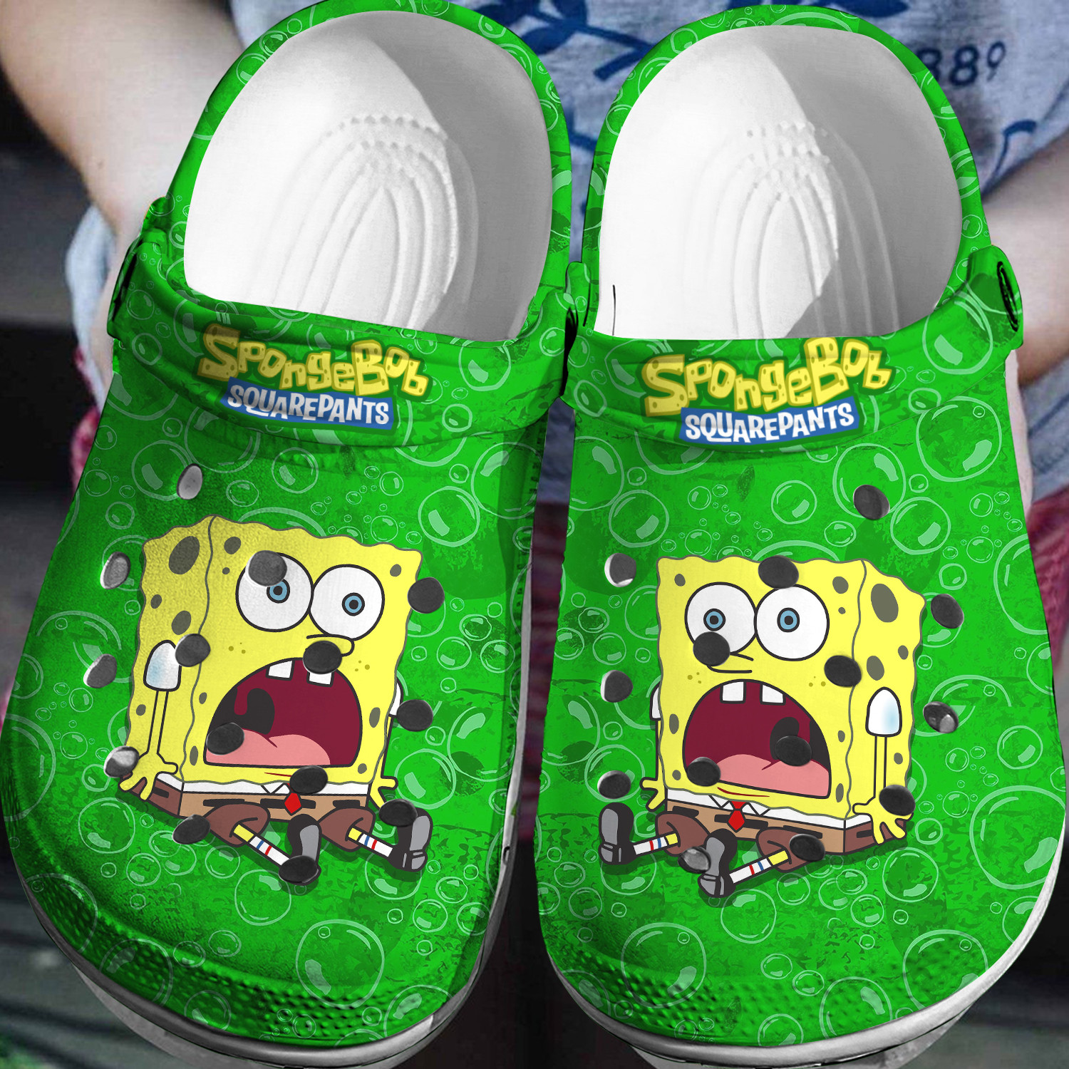 Spongebob Squarepants Cartoon Crocs Crocband Clogs Shoes Comfortable For Men Women and Kids
