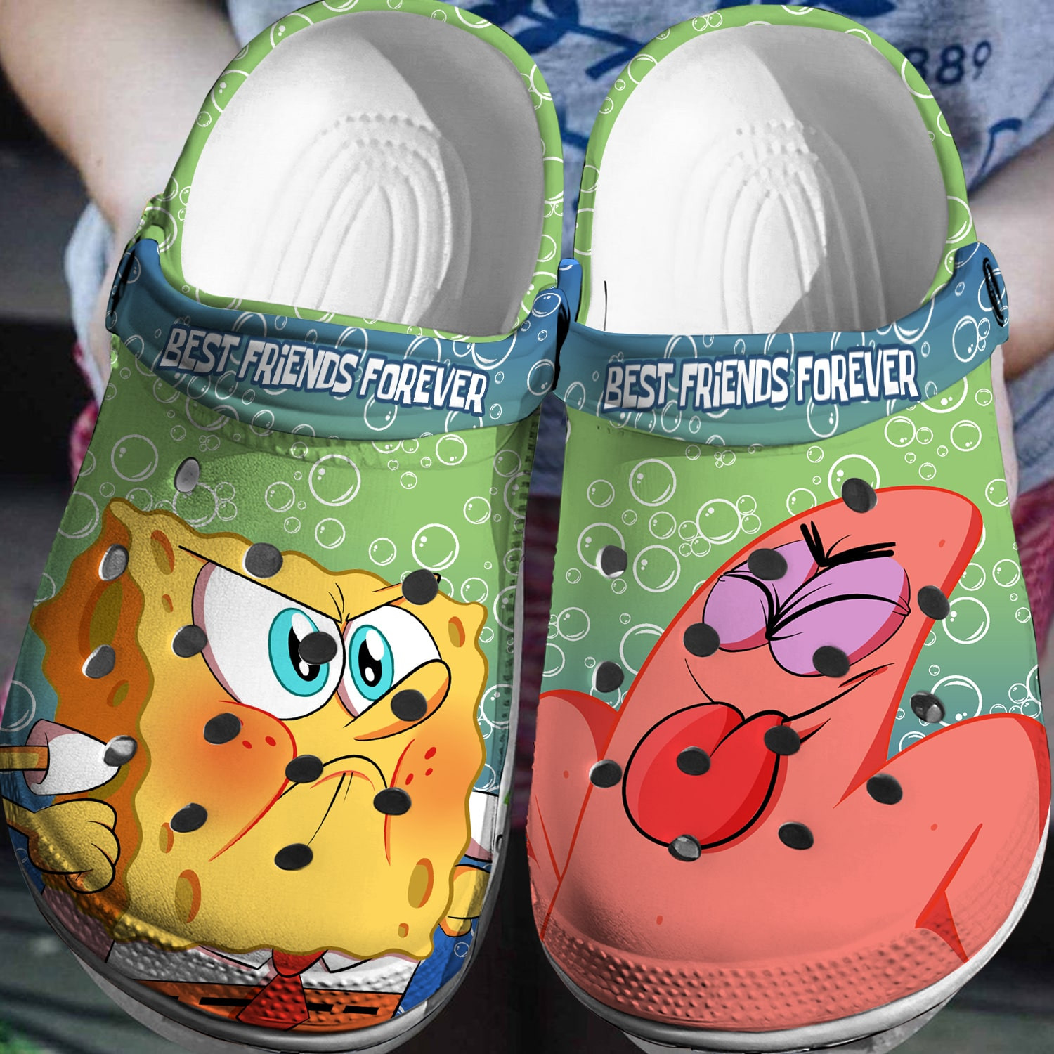Spongebob Squarepants Cartoon Crocs Crocband Clogs Shoes Comfortable For Men Women and Kids