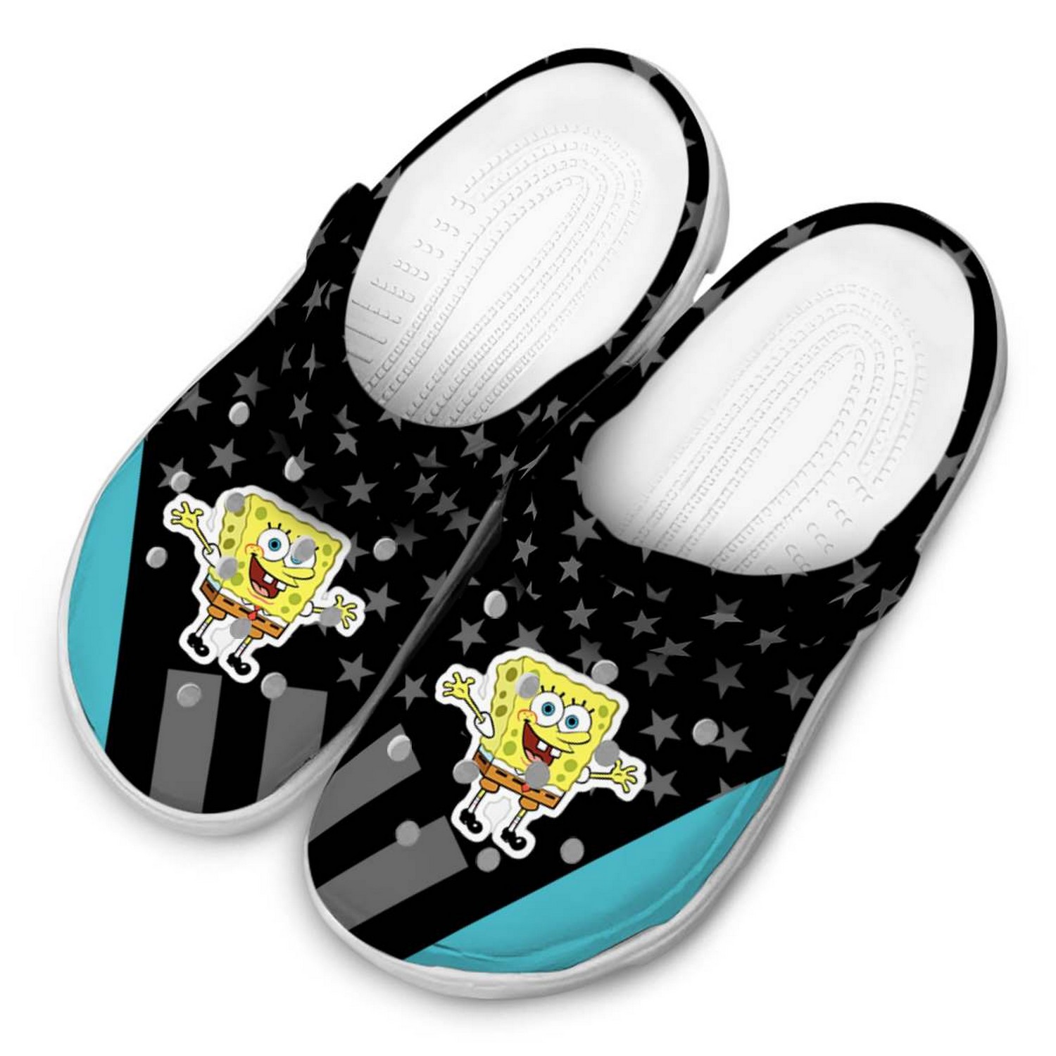 Spongebob Squarepants Cartoon Crocs Crocband Clogs Shoes Comfortable For Men Women and Kids