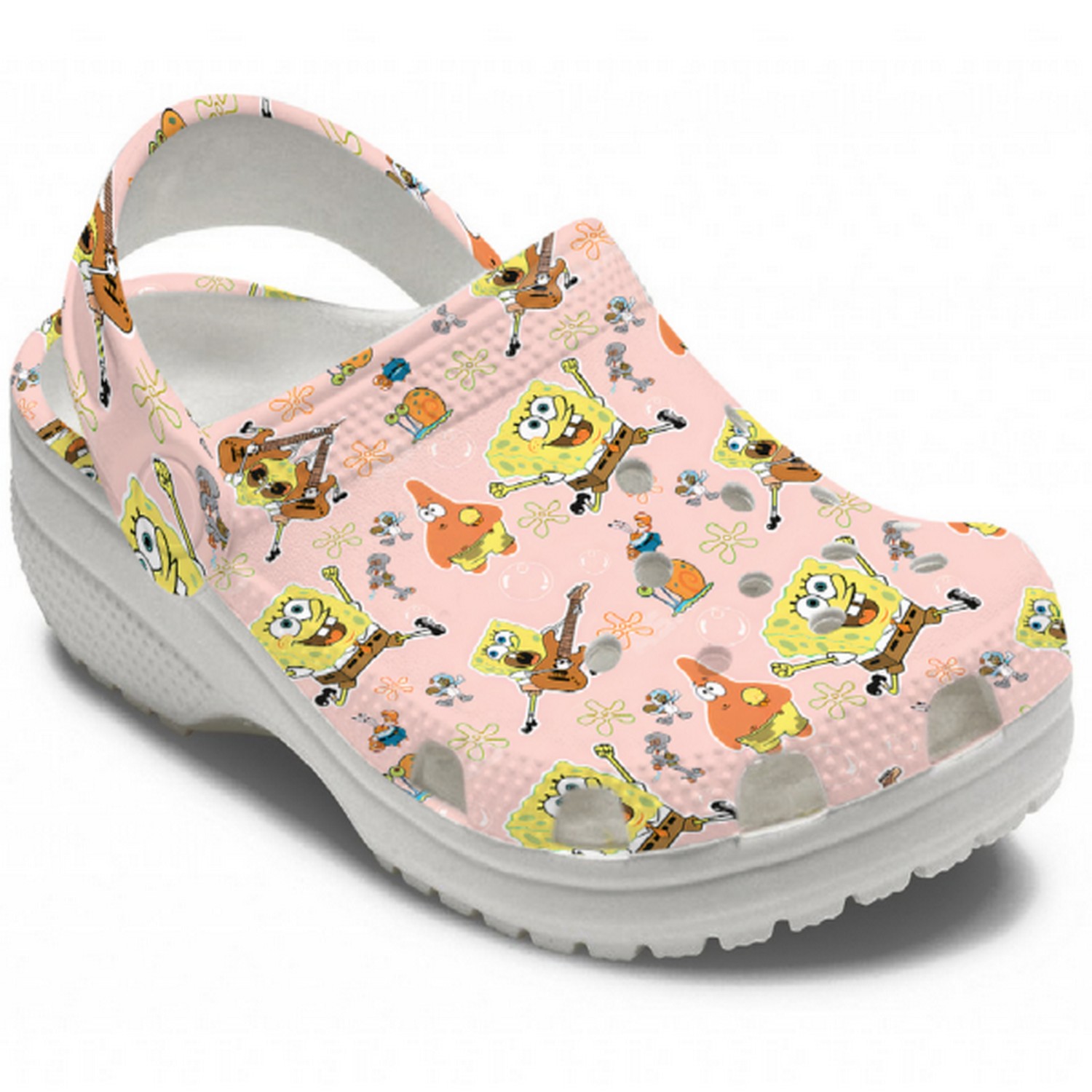 Spongebob Squarepants Cartoon Crocs Crocband Clogs Shoes Comfortable For Men Women and Kids