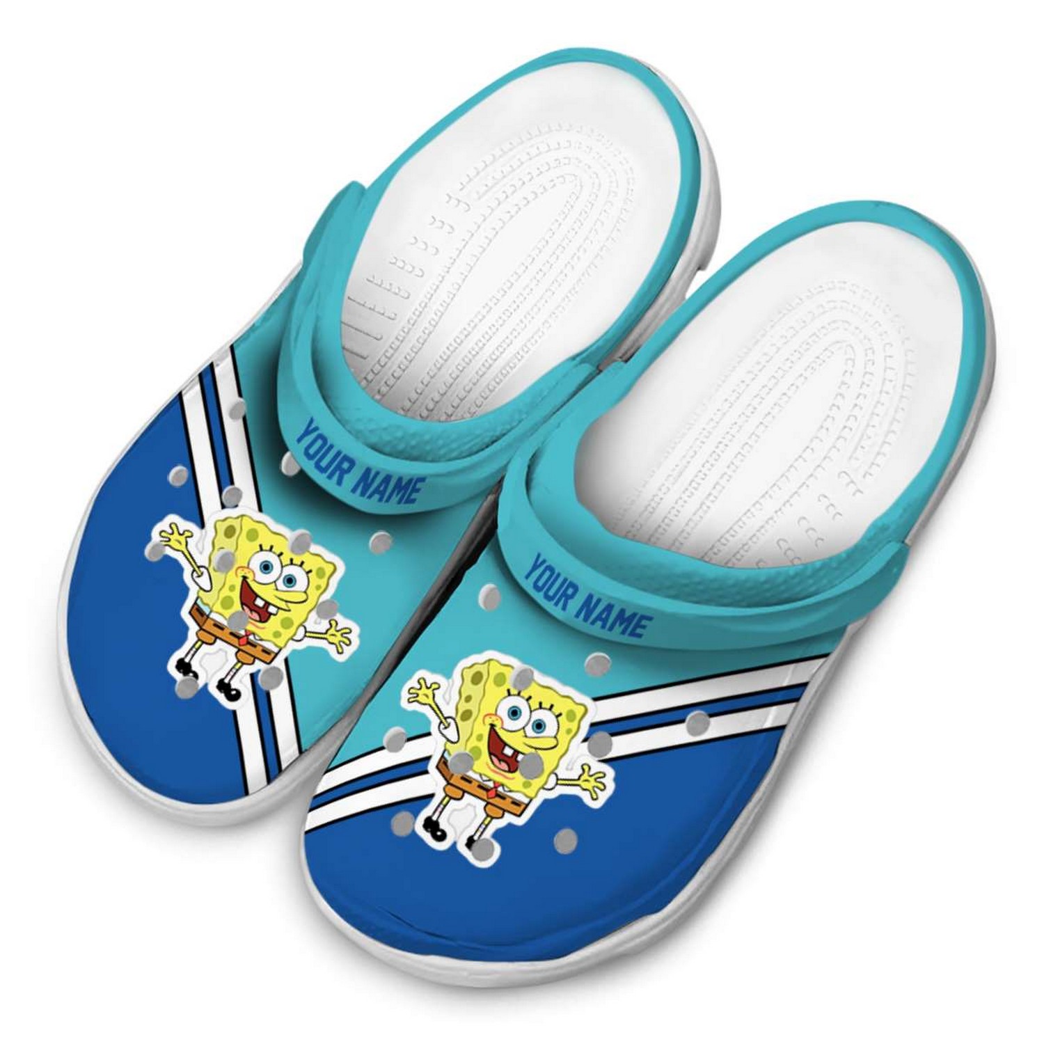 Spongebob Squarepants Cartoon Crocs Crocband Clogs Shoes Comfortable For Men Women and Kids