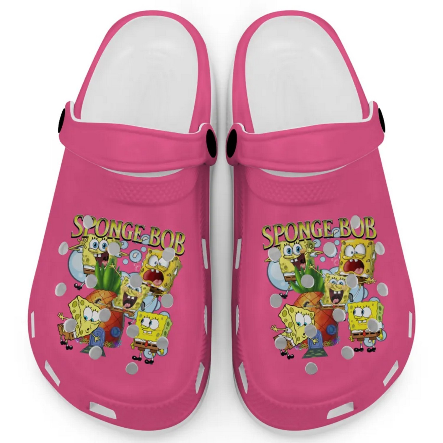 Spongebob Squarepants Cartoon Heloconia Crocs Crocband Clogs Shoes Comfortable For Men Women and Kids