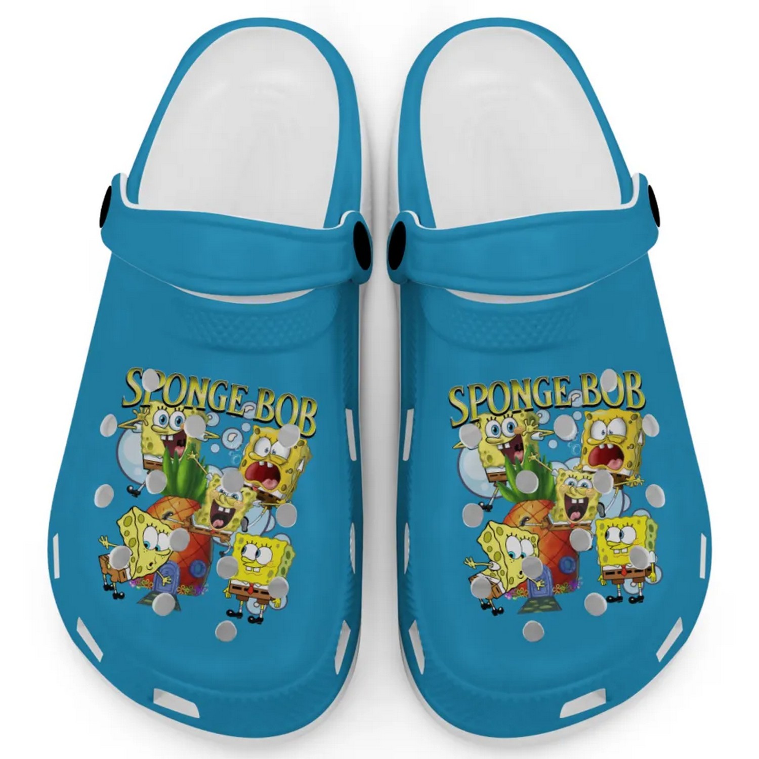 Spongebob Squarepants Cartoon Royal Caribe Crocs Crocband Clogs Shoes Comfortable For Men Women and Kids