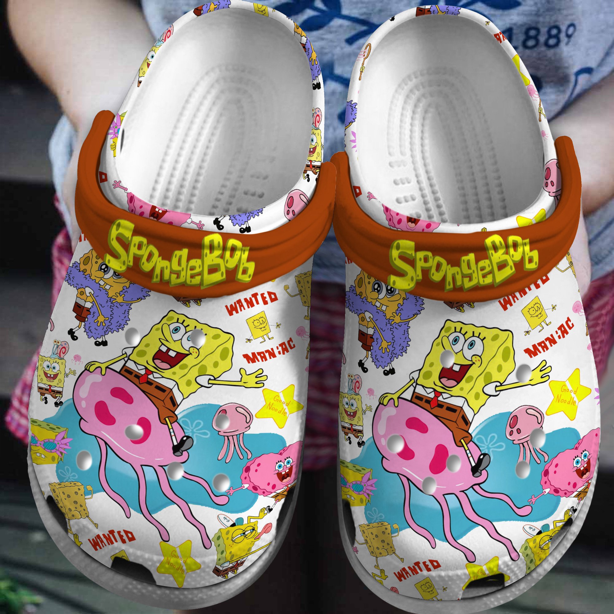 SpongeBob SquarePants TV Series Crocs Crocband Clogs Shoes Comfortable For Men Women and Kids