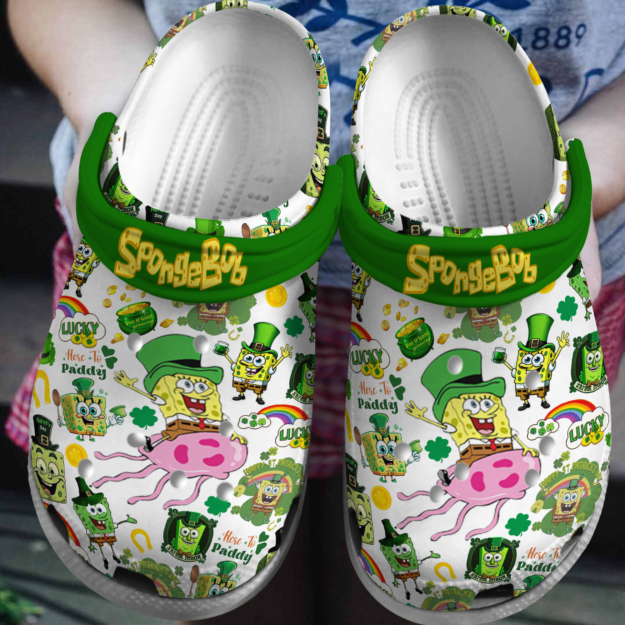 SpongeBob SquarePants TV Series Crocs Crocband Clogs Shoes Comfortable For Men Women and Kids