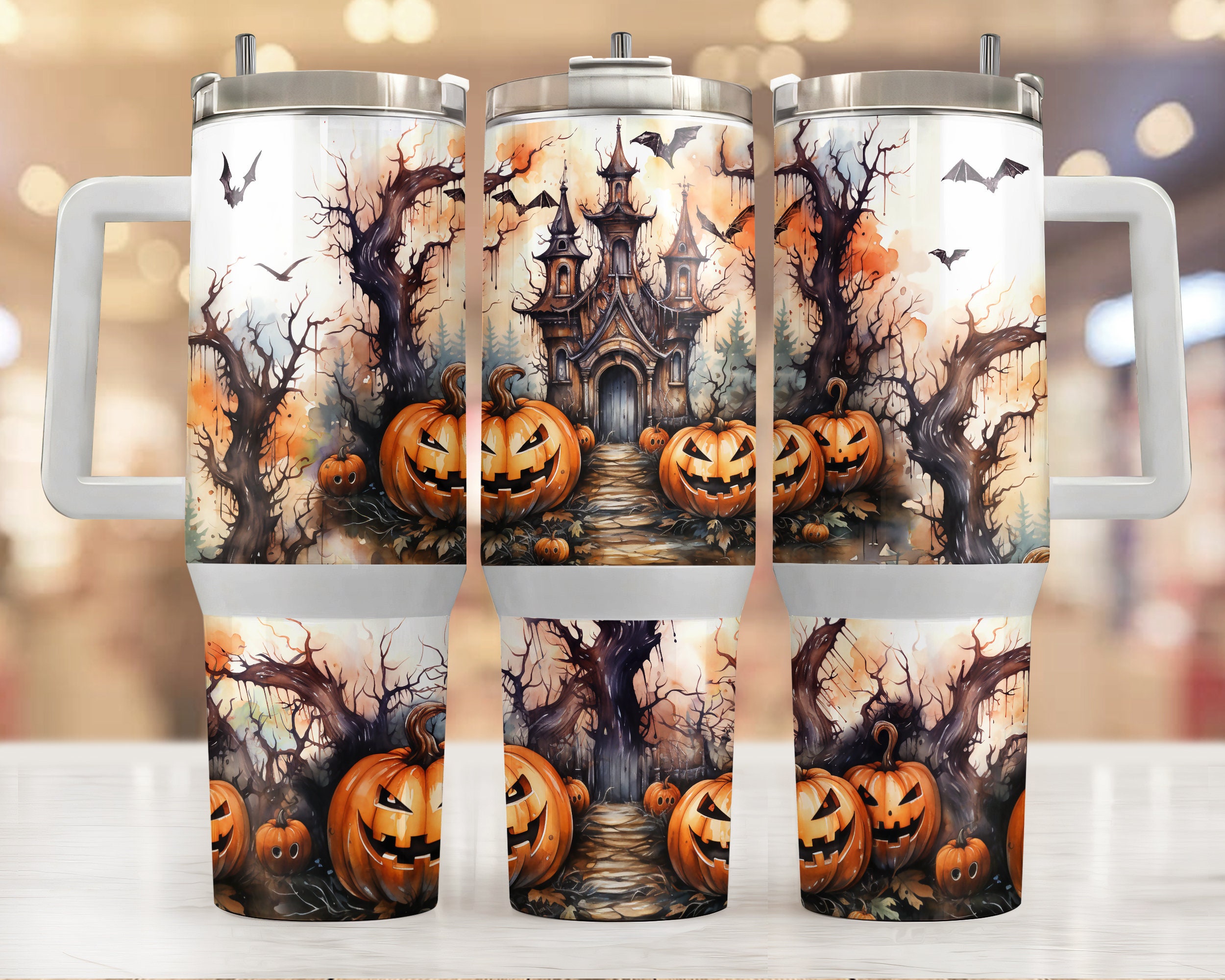 Spooky Castle Halloween Gifts Custom Stanley Cup 40 oz 30 oz Tumbler With HandleTVC2301956