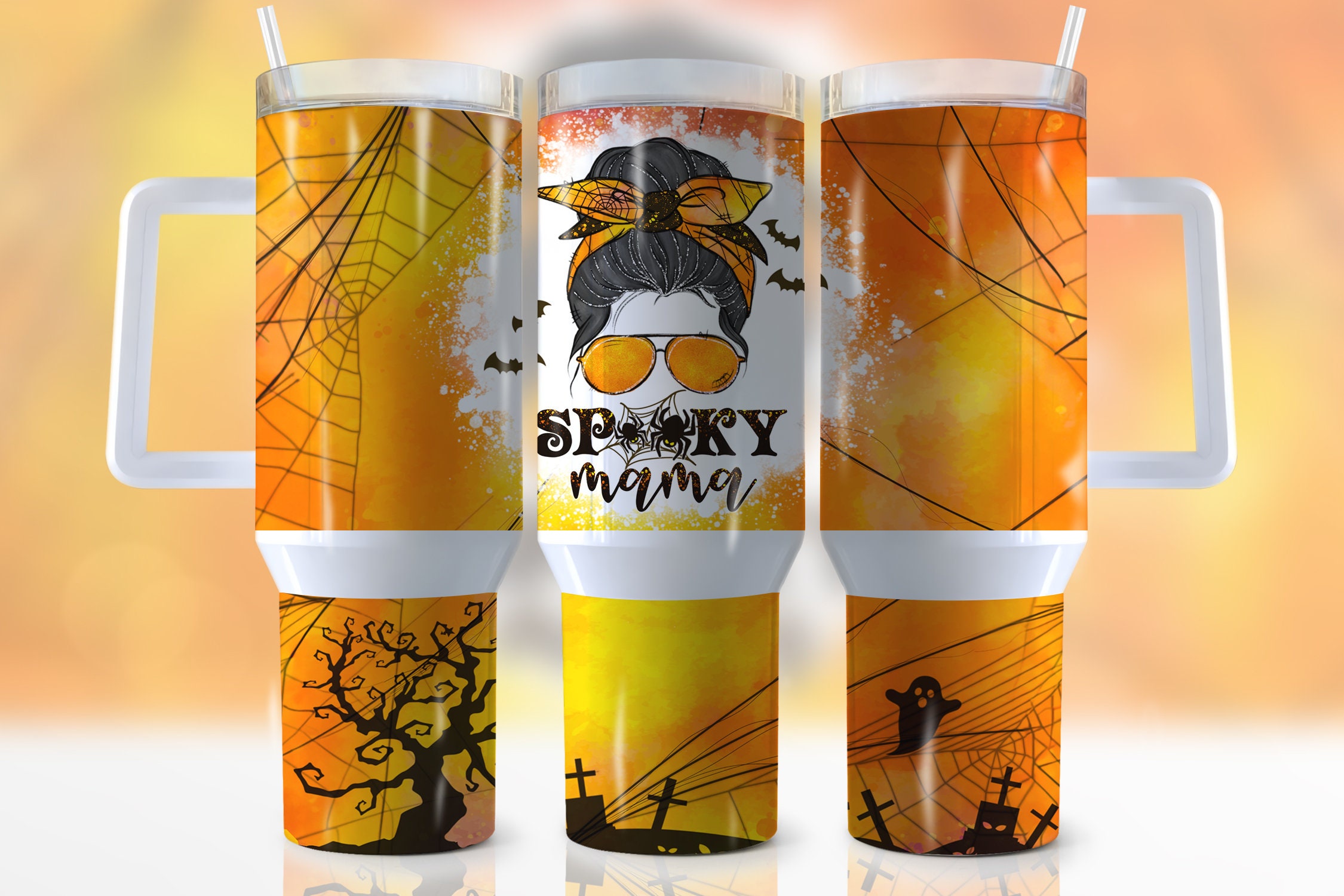Spooky Mama Halloween Custom Stanley Cup 40 oz 30 oz Tumbler With HandleTVC2301946