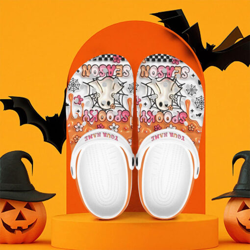 Spooky Season Halloween Crocs Crocband Clogs Shoes Comfortable For Men Women and Kids - Image 3