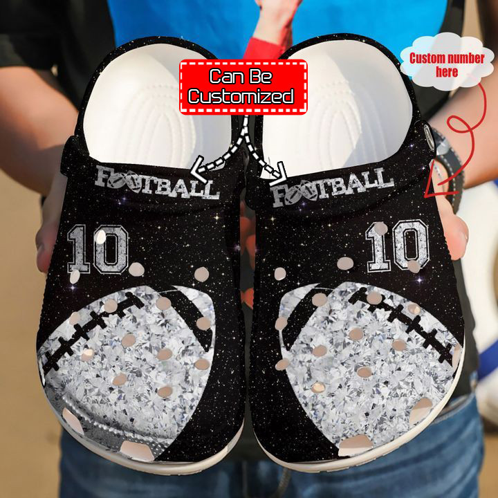 Sport - Football Personalized Ball Diamond clog Shoes For Men And Women