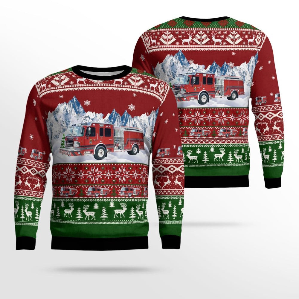 Spring Texas Timber Lakes Volunteer Fire Department AOP Ugly Sweater Unisex Christmas Gift