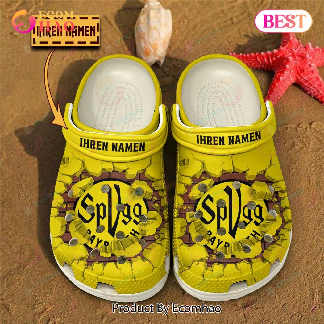 SpVgg Bayreuth 1921 e.V. Liga Sport Crocs Crocband Clogs Shoes Comfortable For Men Women and Kids