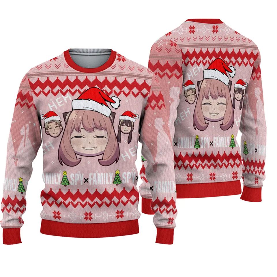 Spy and Family Ugly Knitted Ugly Christmas Sweater