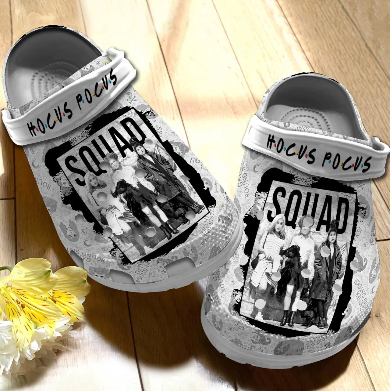 Squad Hocus Pocus Friends Crocband Clogs