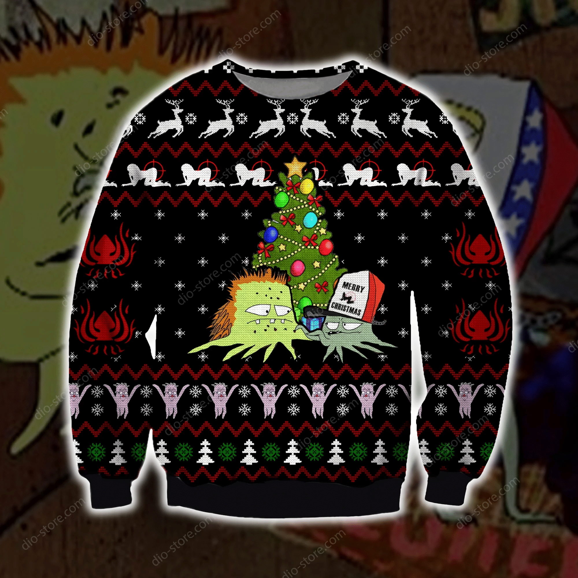 Squidbillies Ugly Christmas Sweater Adult 3D Funny Matching for family