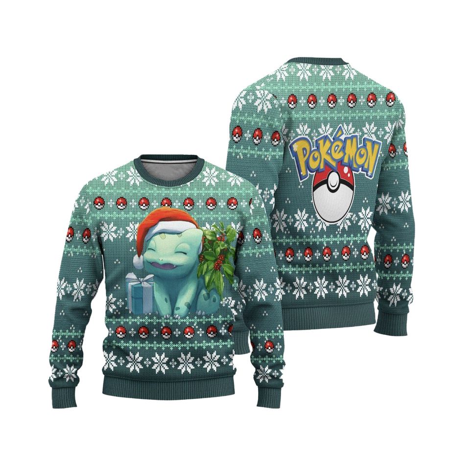 Squirtle Anime Ugly Christmas Sweater