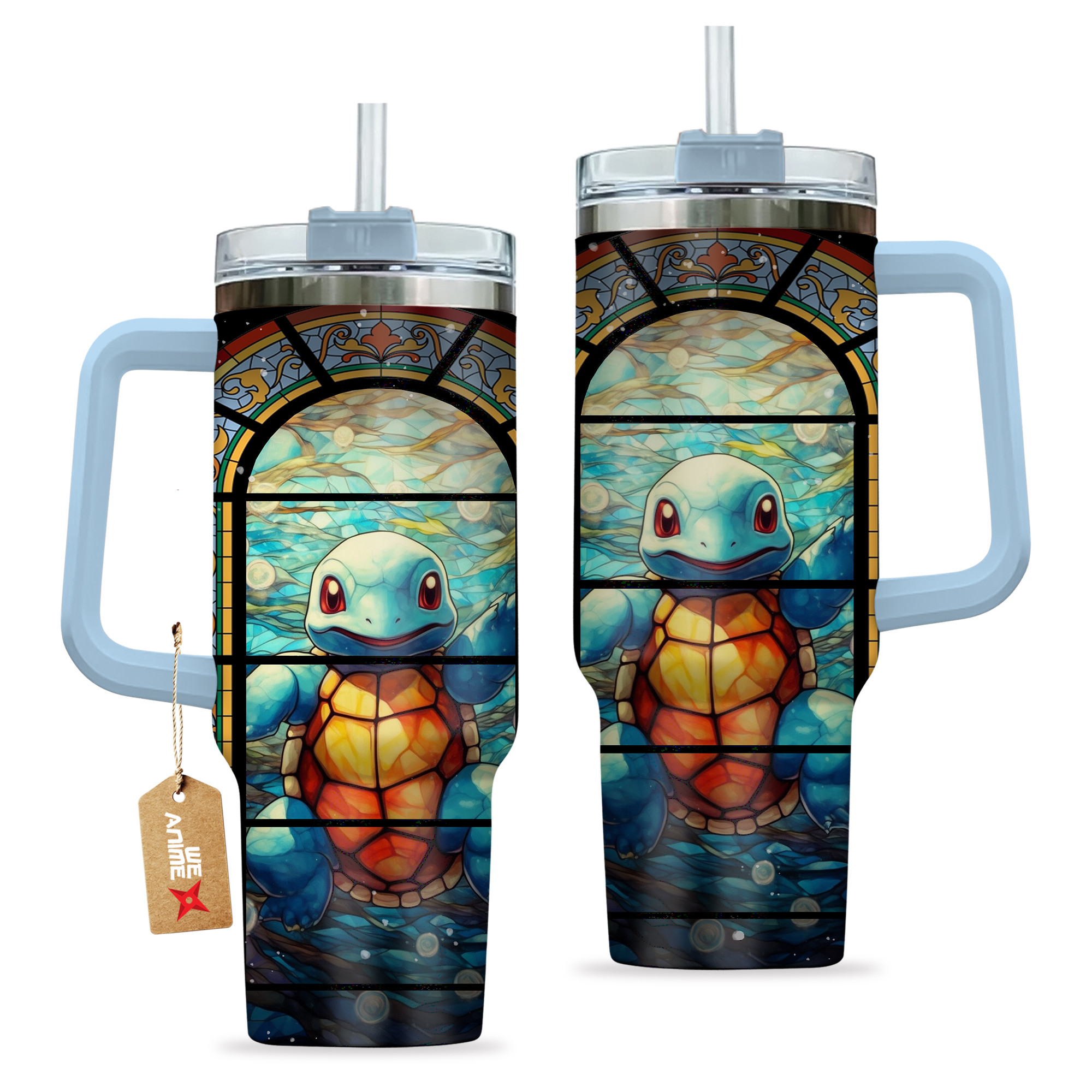 Squirtle Pokemon Anime Custom Stanley Cup 40 oz 30 oz Tumbler With HandleTVC2301135 - Image 2