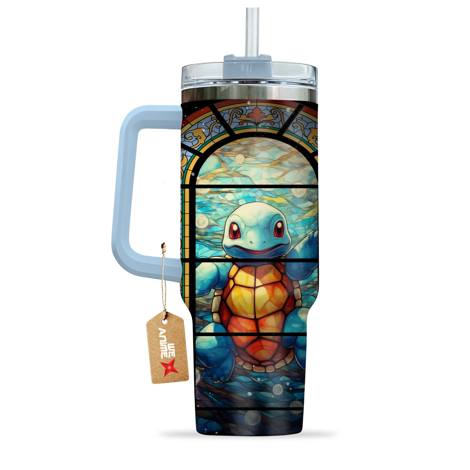 Squirtle Pokemon Anime Custom Stanley Cup 40 oz 30 oz Tumbler With HandleTVC2301135 - Image 3