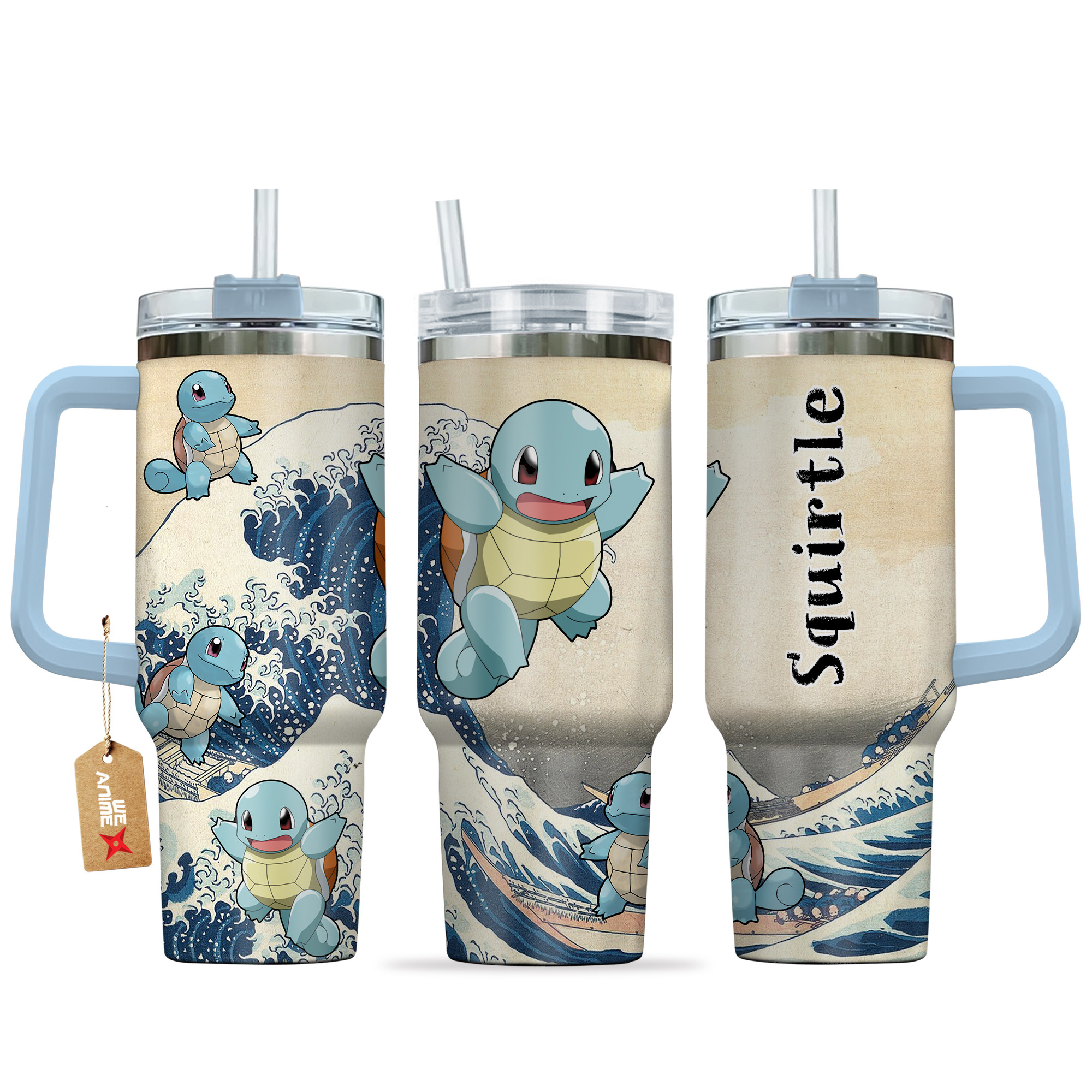 Squirtle Pokemon Anime Custom Stanley Cup 40 oz 30 oz Tumbler With HandleTVC2301141