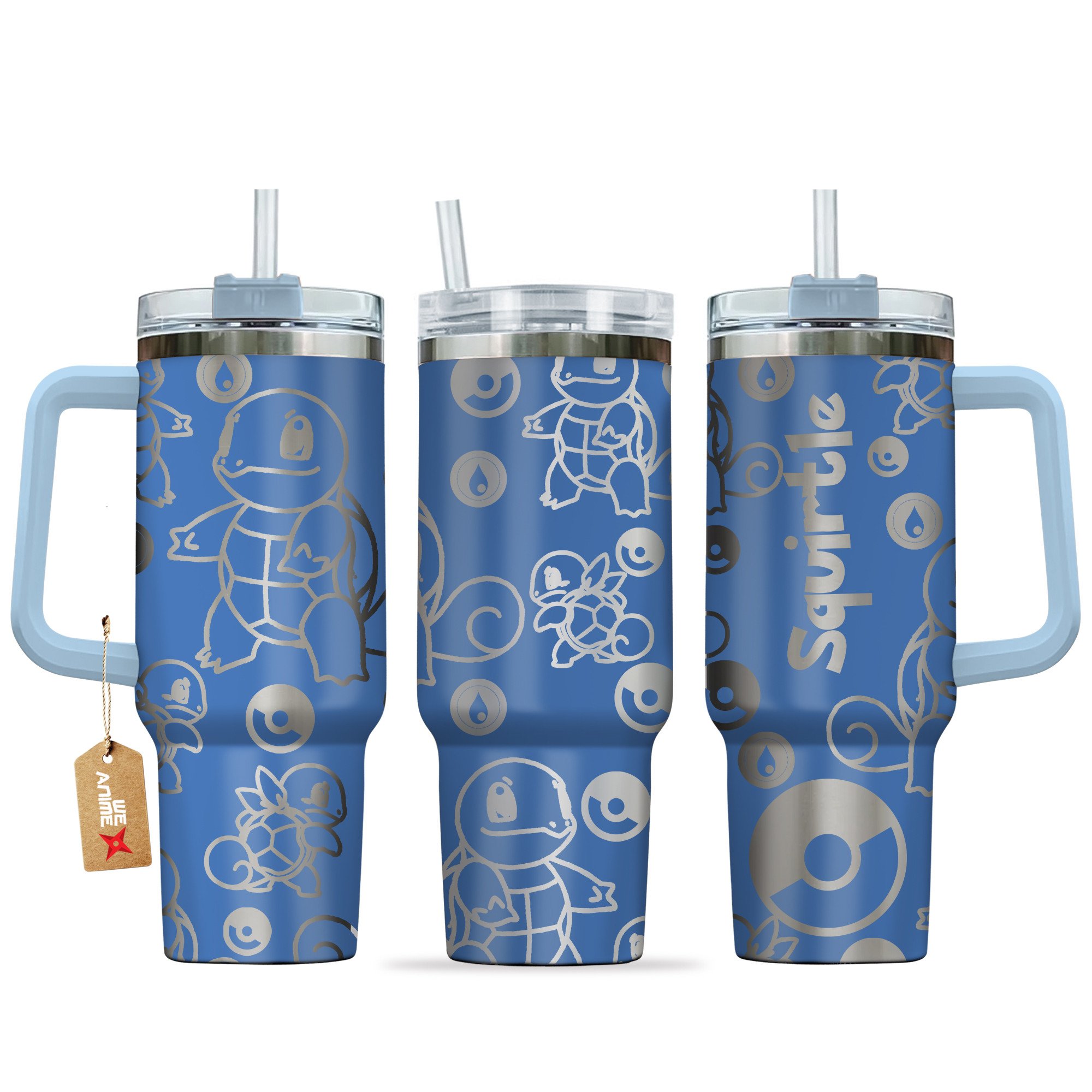 Squirtle Pokemon Anime Custom Stanley Cup 40 oz 30 oz Tumbler With HandleTVC2301142