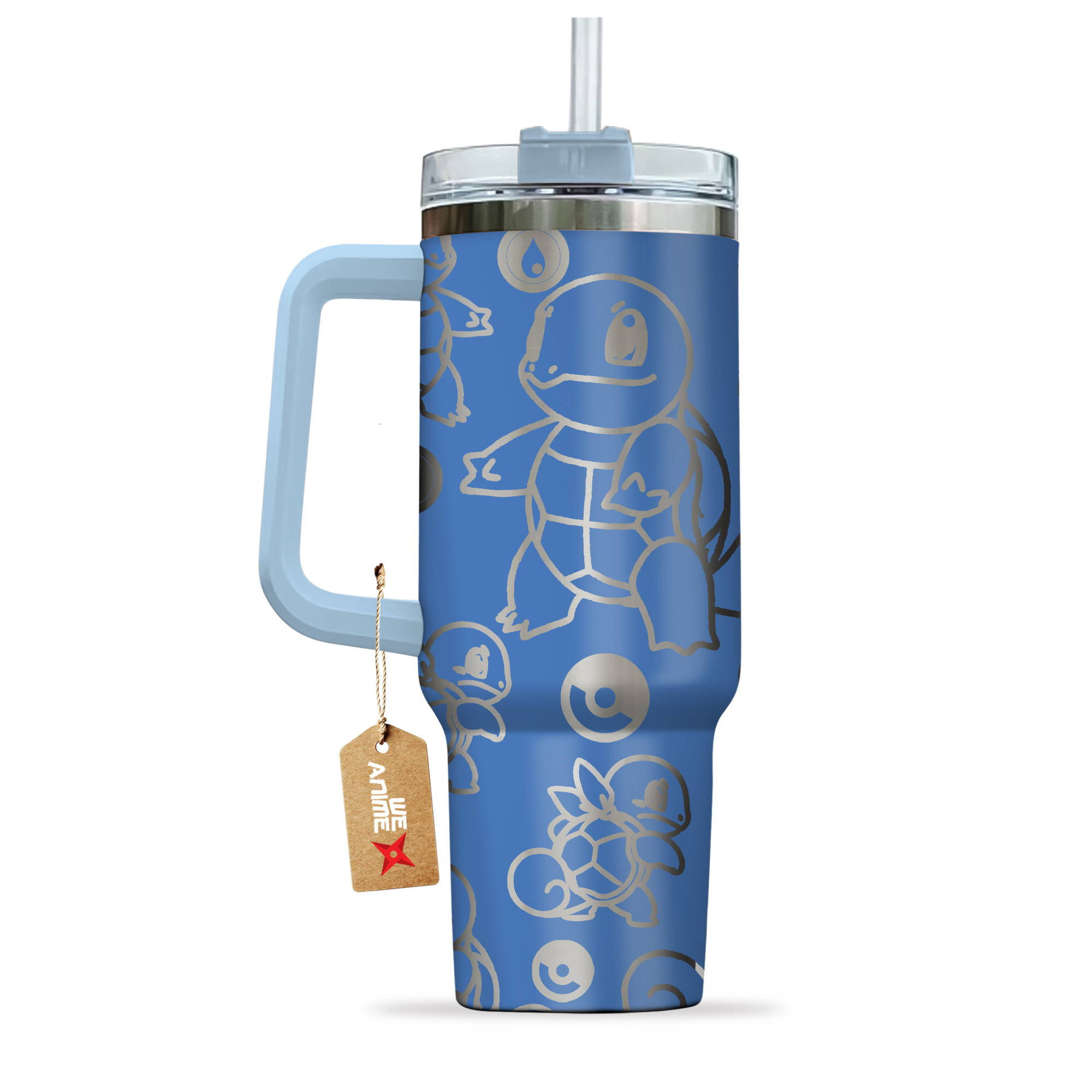 Squirtle Pokemon Anime Custom Stanley Cup 40 oz 30 oz Tumbler With HandleTVC2301142 - Image 3
