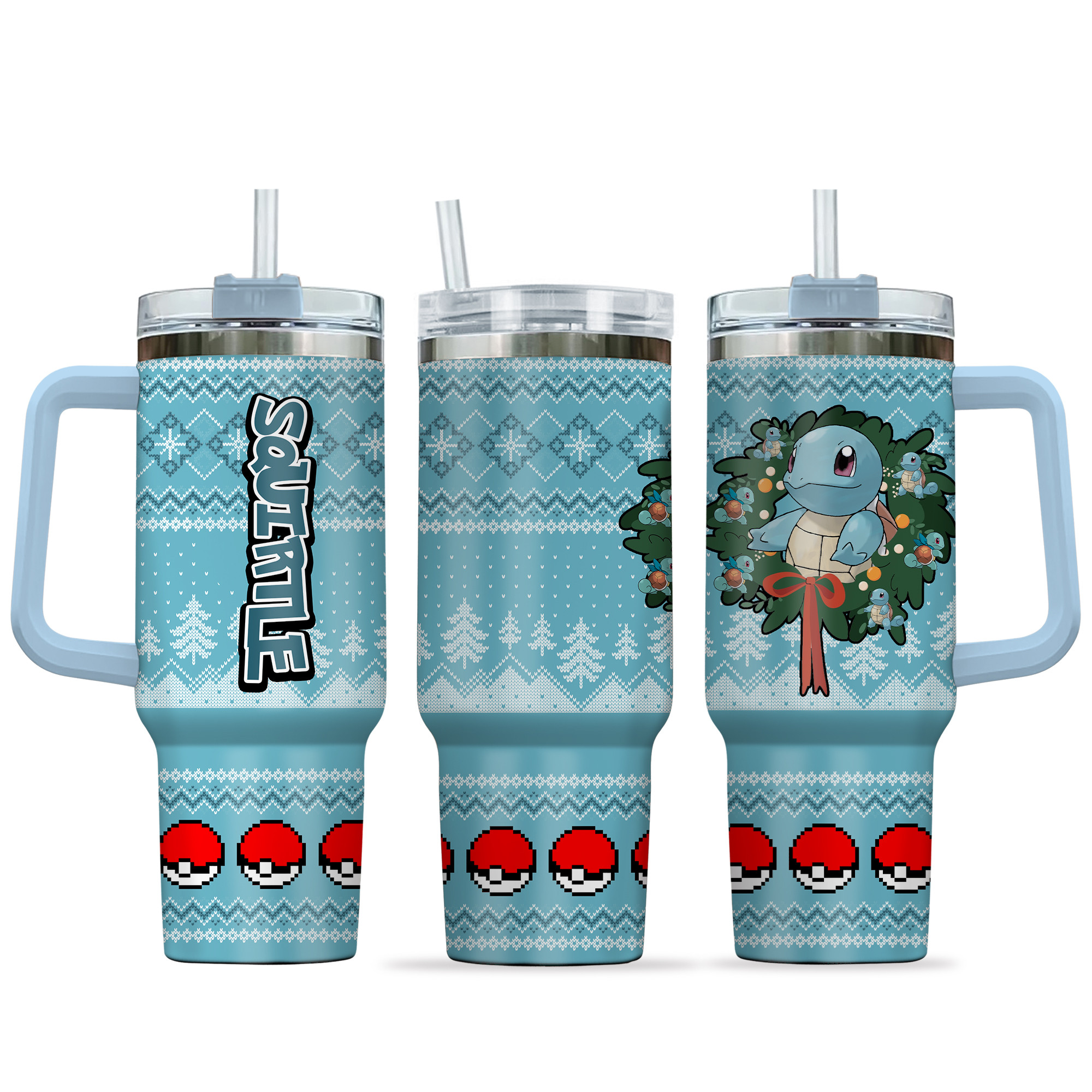 Squirtle Pokemon Anime Custom Stanley Cup 40 oz 30 oz Tumbler With HandleTVC2301155