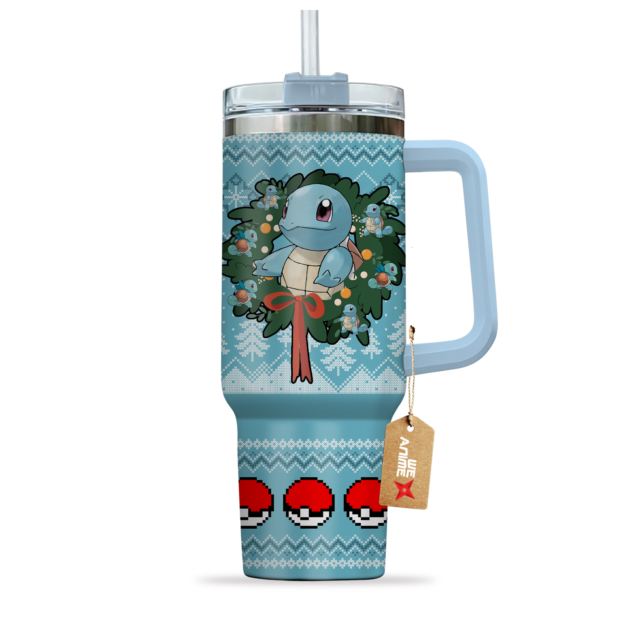 Squirtle Pokemon Anime Custom Stanley Cup 40 oz 30 oz Tumbler With HandleTVC2301155 - Image 3