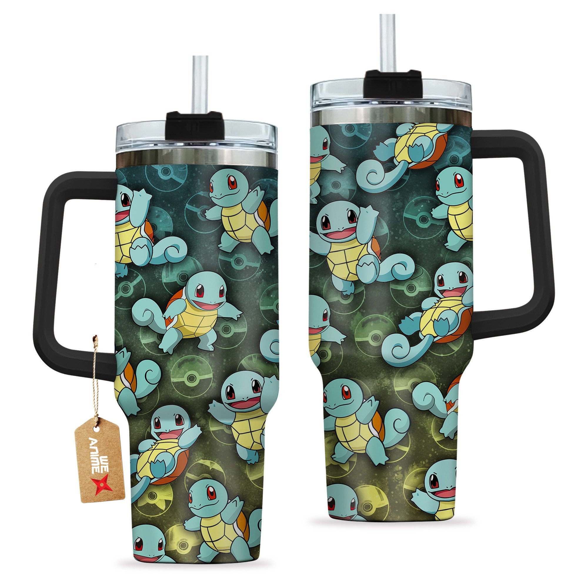 Squirtle Pokemon Anime Custom Stanley Cup 40 oz 30 oz Tumbler With HandleTVC2301287