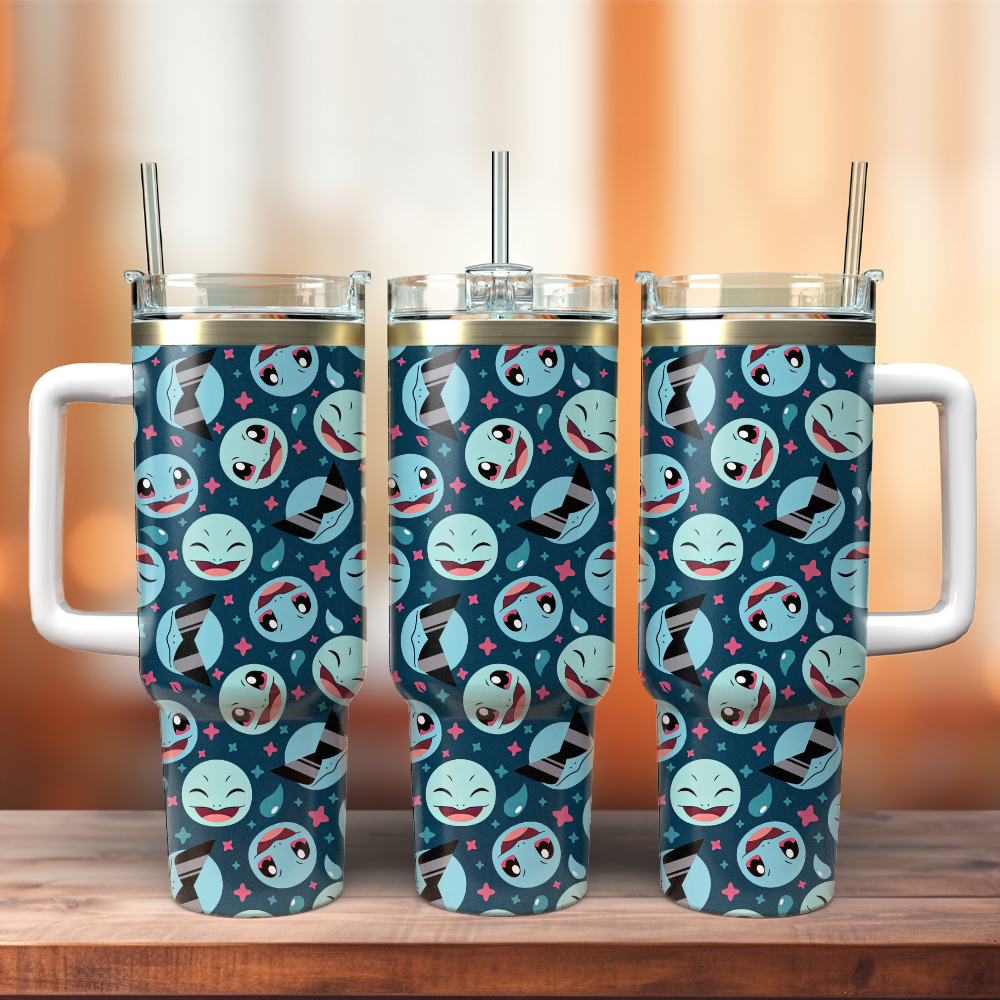 Squirtle Pokemon Anime Custom Stanley Cup 40 oz 30 oz Tumbler With HandleTVC2301403