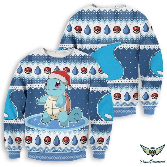 Squirtle Ugly Christmas Sweater - Image 2