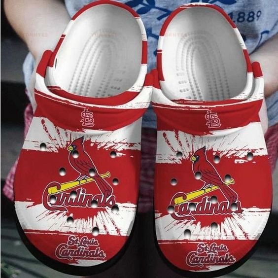 St Louis Cardinals MLB Sport Crocs Crocband Clogs Shoes Comfortable For Men Women and Kids