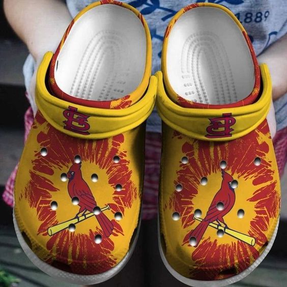 St Louis Cardinals MLB Sport Crocs Crocband Clogs Shoes Comfortable For Men Women and Kids