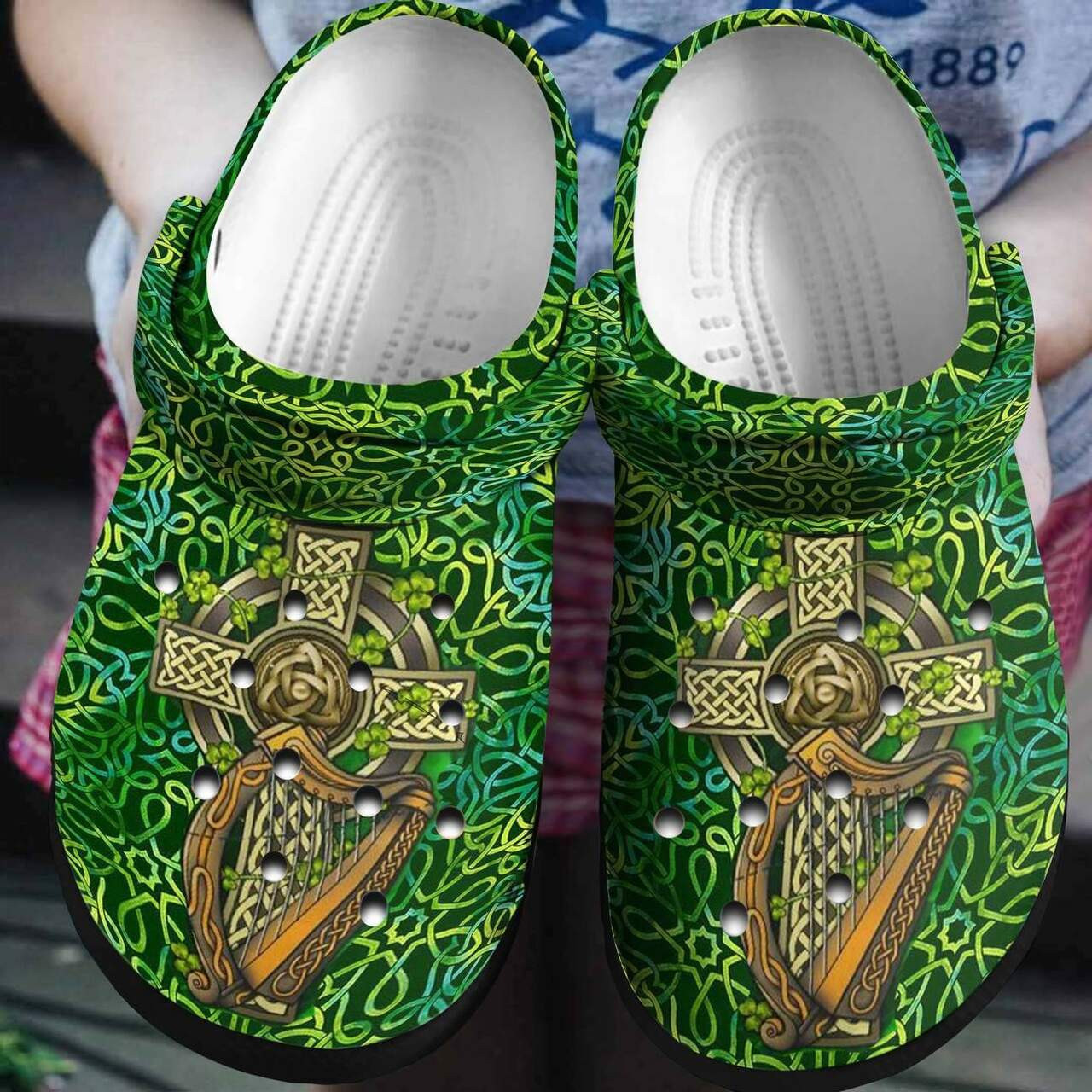 St Patricks Day Irish Shamrock Irish Celtic Crocband Shoes