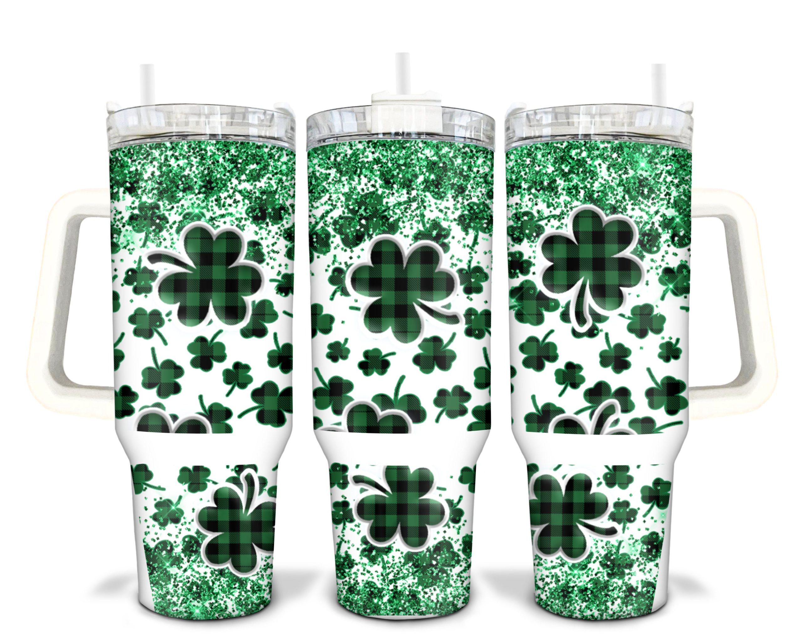 St Patricks Day Lucky Clover Custom Stanley Cup 40 oz 30 oz Tumbler With HandleTVC2301905