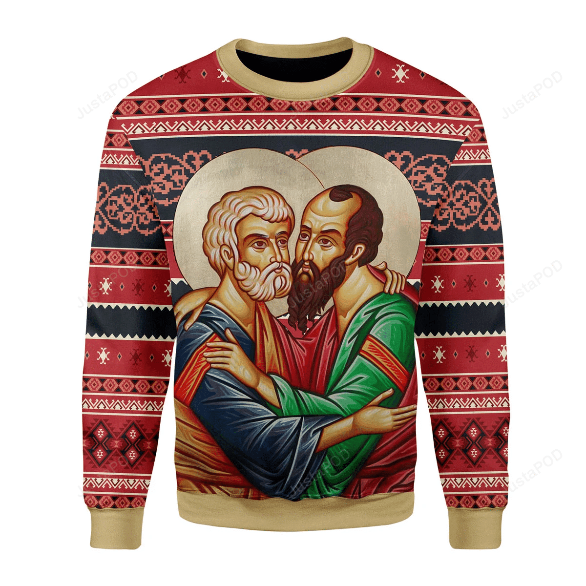 St. Apostles Peter And Paul Ugly Christmas Sweater Adult 3D Funny Matching for family