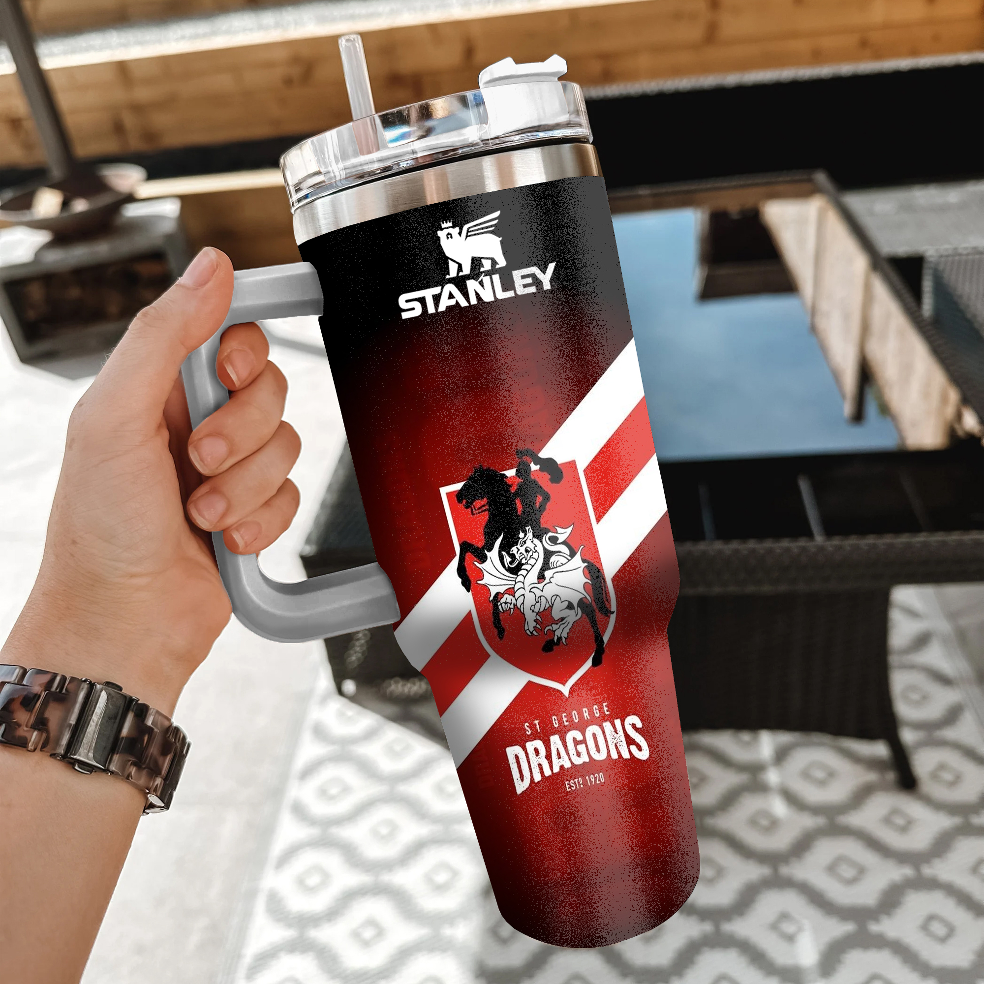 St. George Illawarra Dragons NRL Custom Stanley Cup 40 oz 30 oz Tumbler With HandleTVC230112