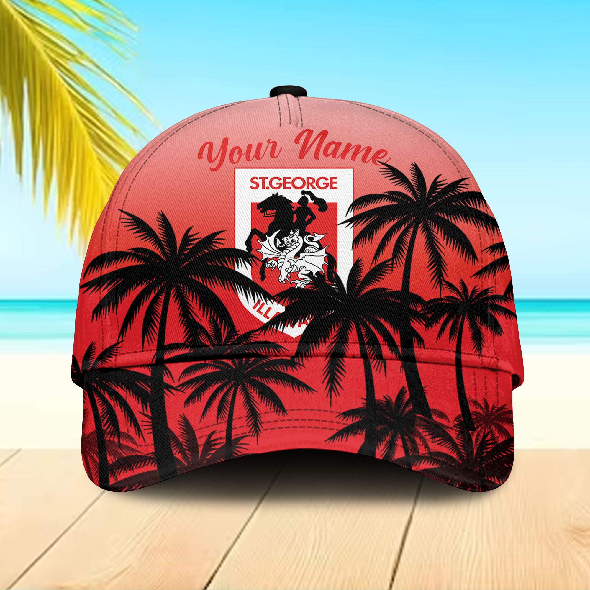 St. George Illawarra Dragons NRL Sport Personalized Classic Cap  Trucker Hats Custom Hats Gifts For Men & Women
