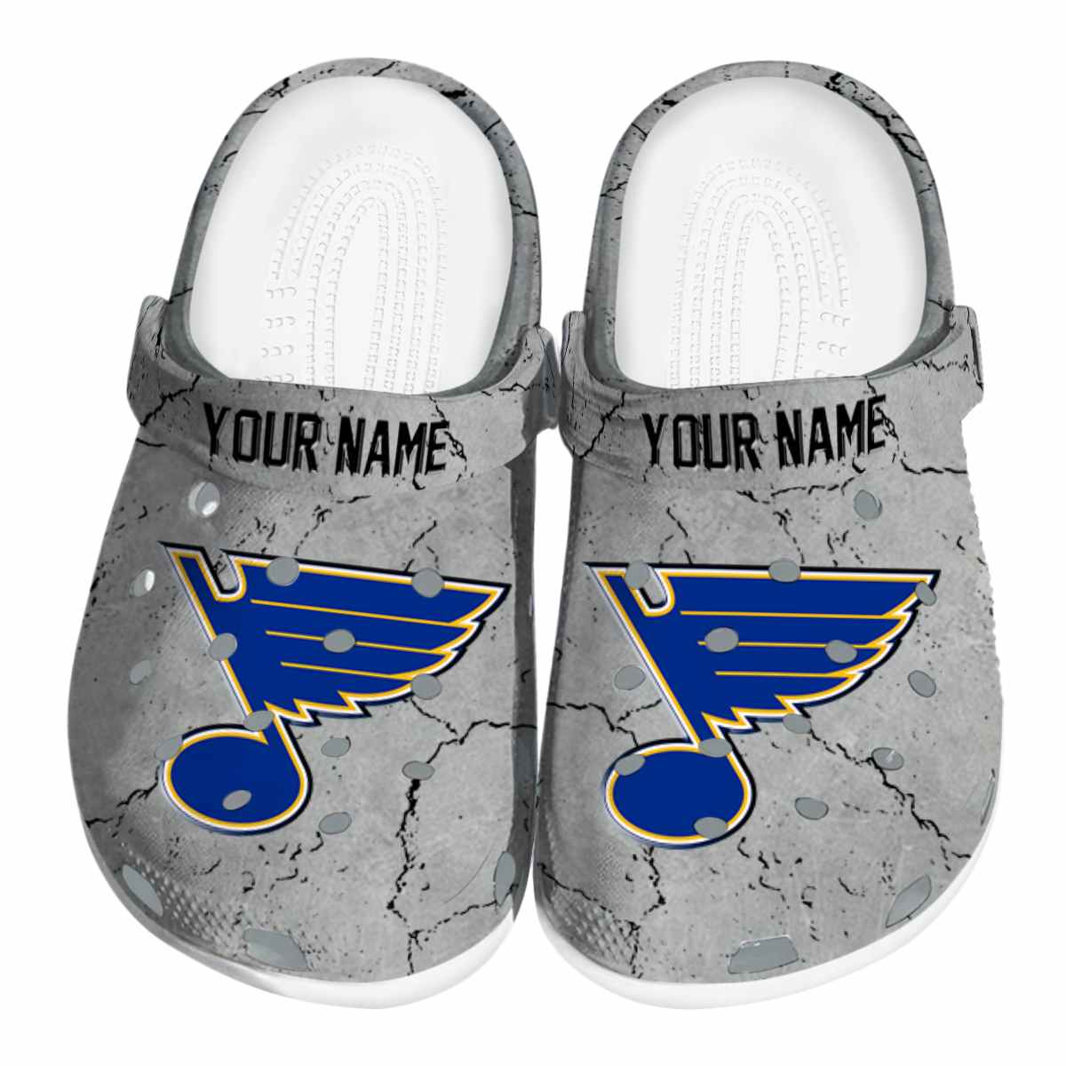 St. Louis Blues NHL Sport Crocs Crocband Clogs Shoes Comfortable For Men Women and Kids