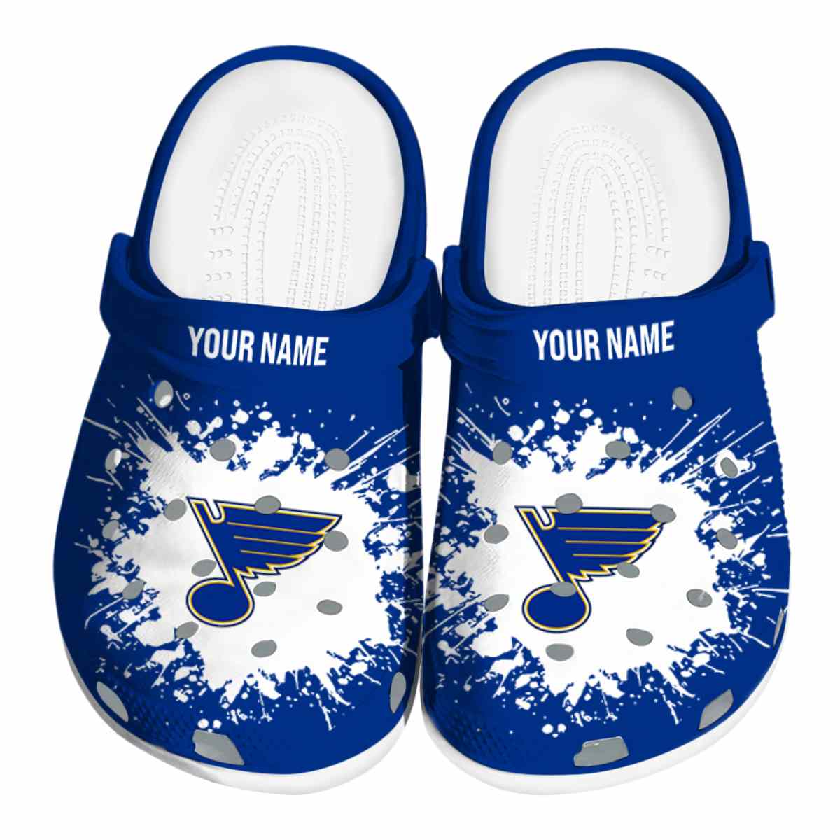 St. Louis Blues NHL Sport Crocs Crocband Clogs Shoes Comfortable For Men Women and Kids