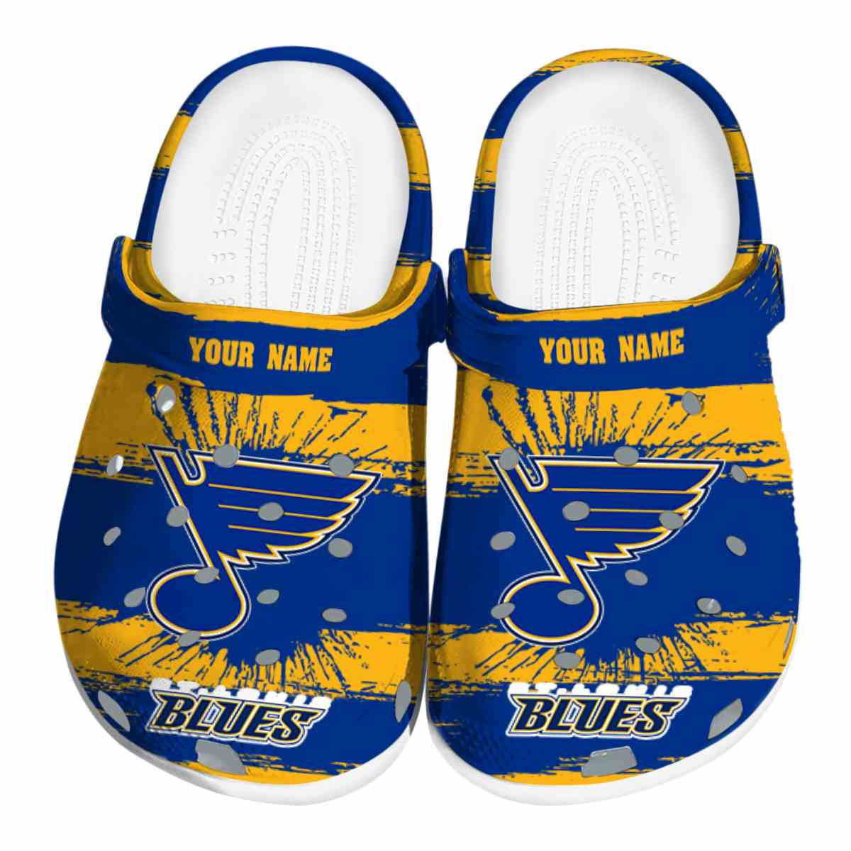 St. Louis Blues NHL Sport Crocs Crocband Clogs Shoes Comfortable For Men Women and Kids