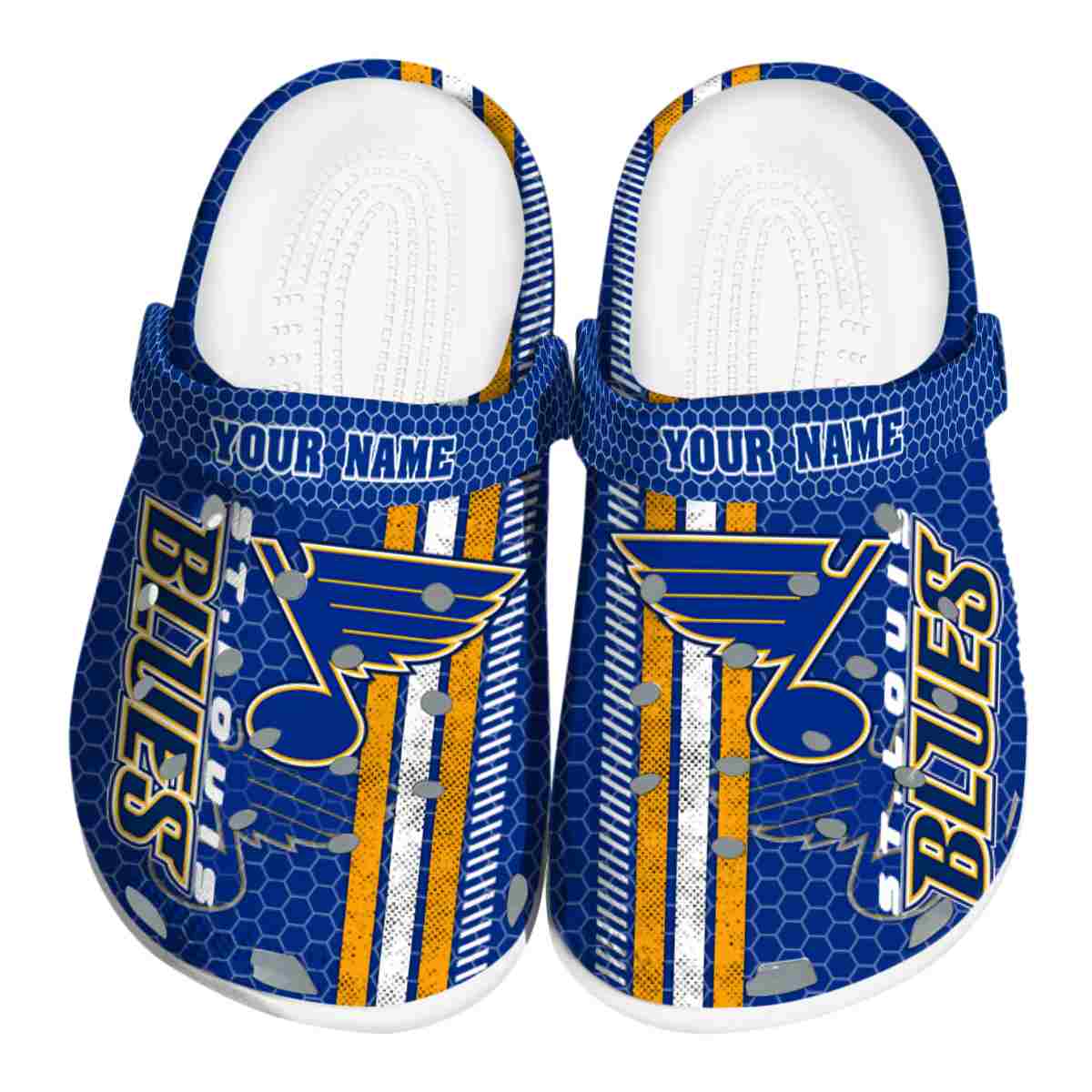 St. Louis Blues NHL Sport Crocs Crocband Clogs Shoes Comfortable For Men Women and Kids