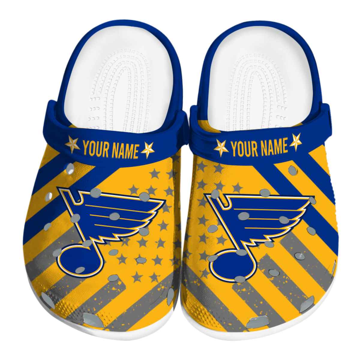 St. Louis Blues NHL Sport Crocs Crocband Clogs Shoes Comfortable For Men Women and Kids