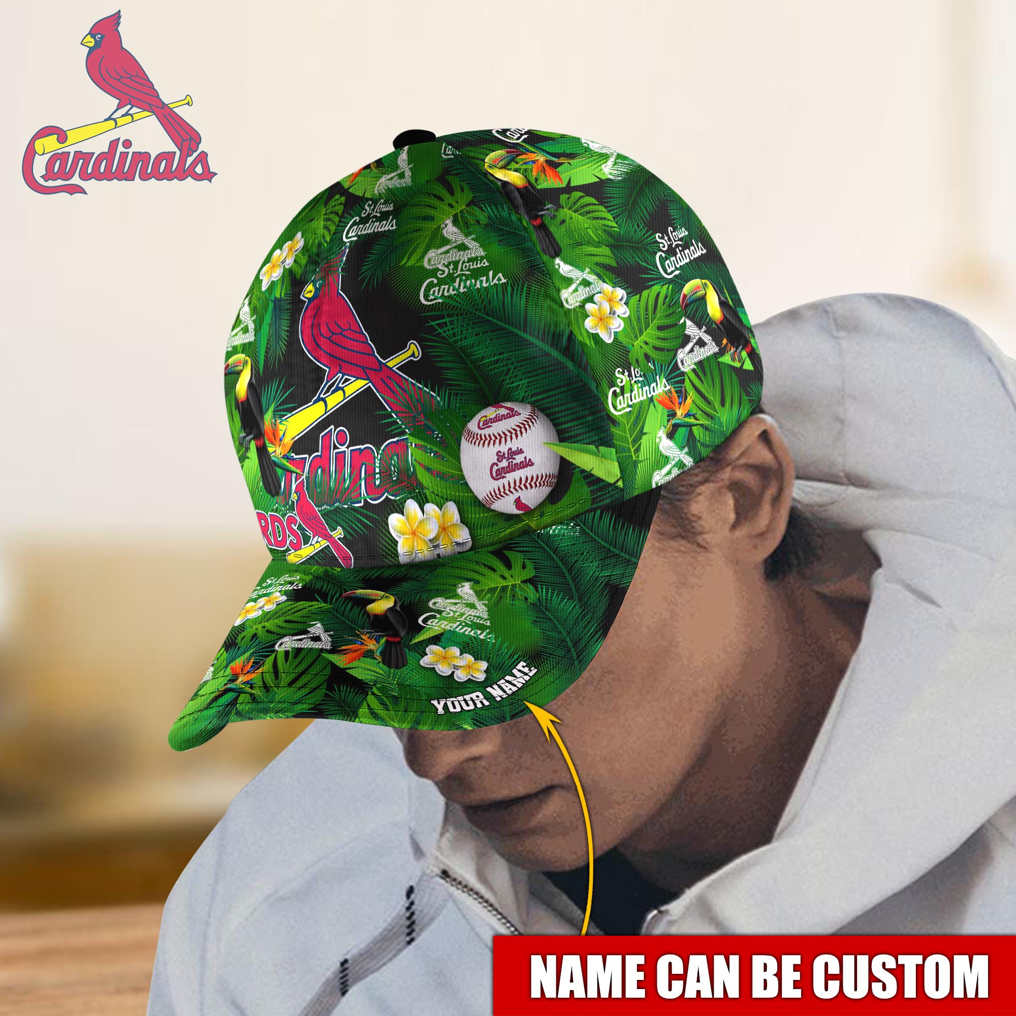 St. Louis Cardinals Custom Name Classic, Baseball Caps Trucker Hats Custom Hats Gifts For Men & Women
