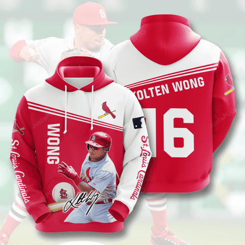 ST. LOUIS CARDINALS Kolten Wong 3D All Over Print Hoodie, Zip Hoodie