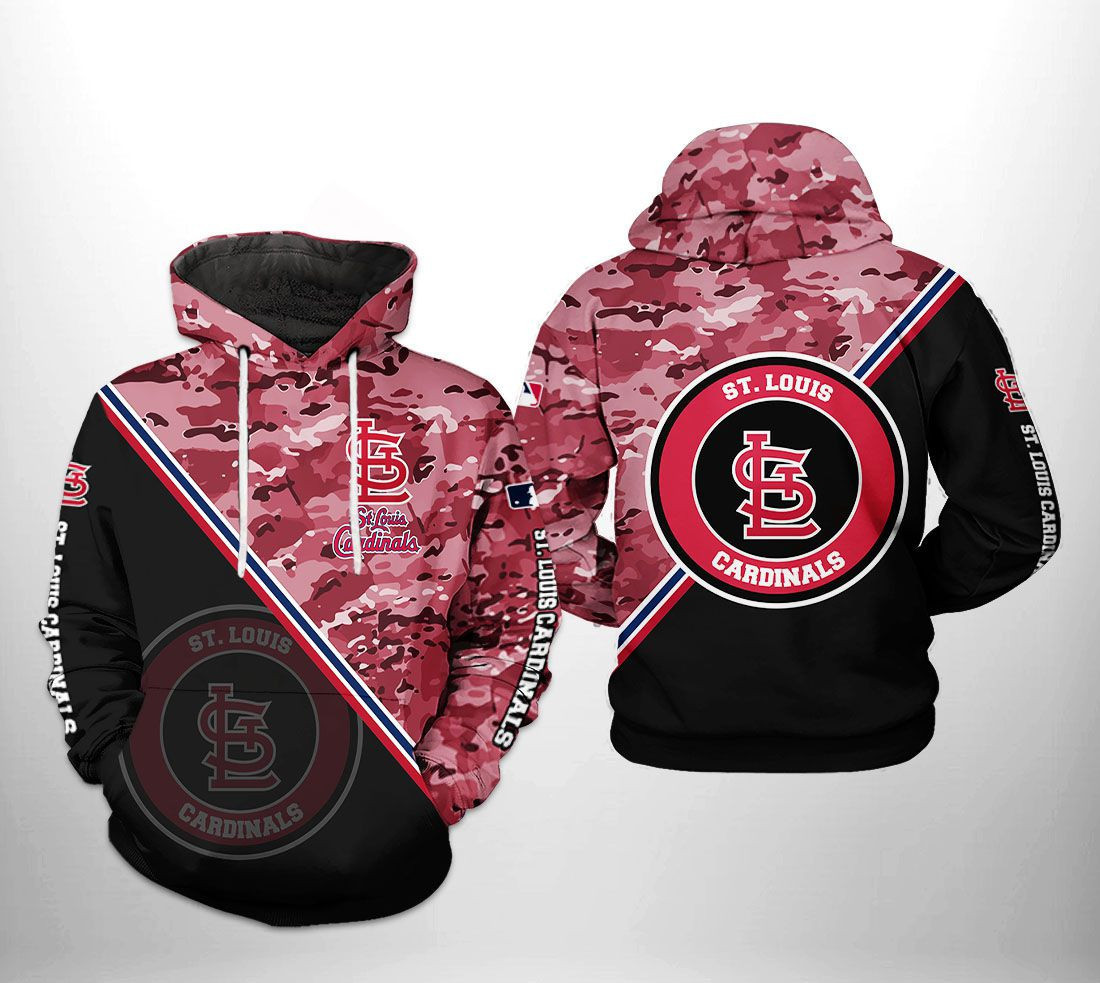 St. Louis Cardinals MLB Camo Team 3D All Over Print Hoodie, Zip Hoodie