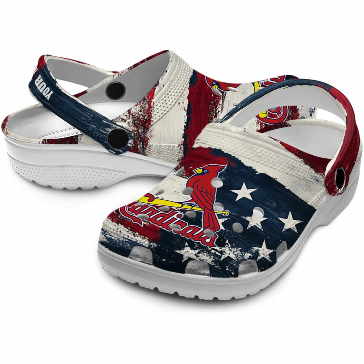 St. Louis Cardinals MLB Sport Crocs Crocband Clogs Shoes Comfortable For Men Women and Kids - Image 3